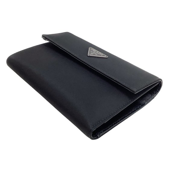 Prada Black Tessuto Tri Fold Wallet - Picture 2 of 7